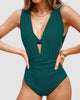 Icone™ HalterSwimsuit: V-Ringad Halter-Remmar Midjeformande Baddräkt