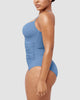 Icone™ ShapingSwimsuit: Elegant Korsade Ryggband Kroppsformande Baddräkt