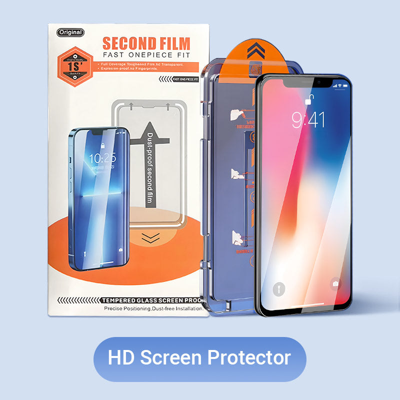 ScreenProtect 1+1 GRATIS: iPhone Härdat Glas HD-Skärmskydd
