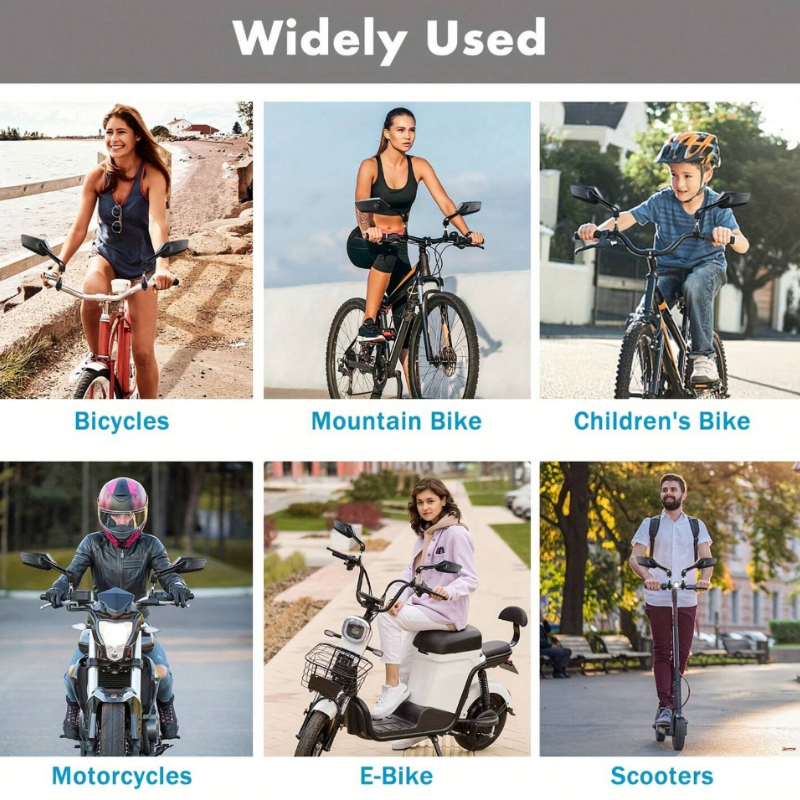 RearviewMirror: Cyklar Och Motorcyklar 360° Justerbara Backspeglar