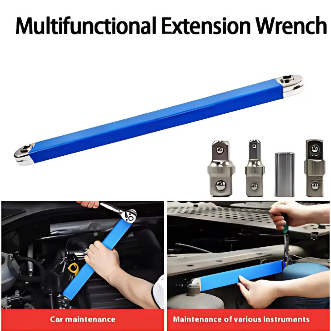 ExtensionWrench: Dubbel Huvud Design Förskjuten Förlängnings Skiftnyckel Reparations Verktyg