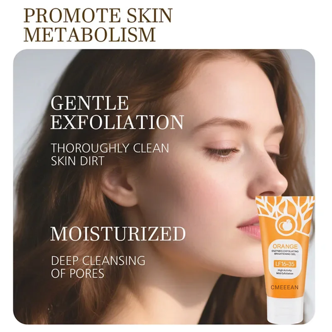 ExfoliatingGel 1+1 GRATIS: Orange Exfolierande Gel Mild Död Hud Borttagare
