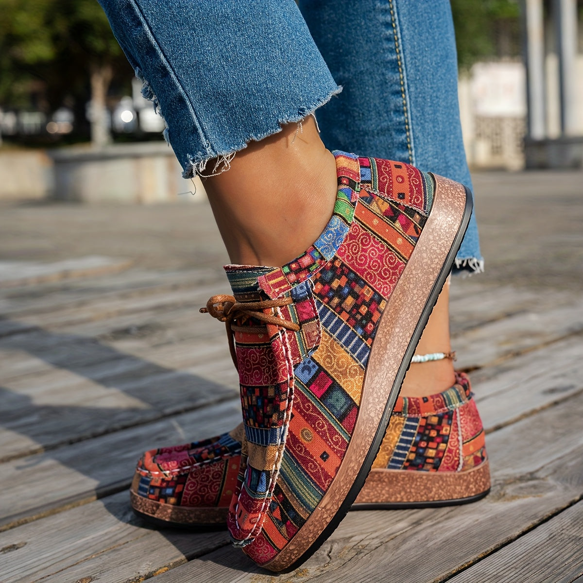 Happy™ ColorfulShoes: Snygg Modern Design Dam Skodon