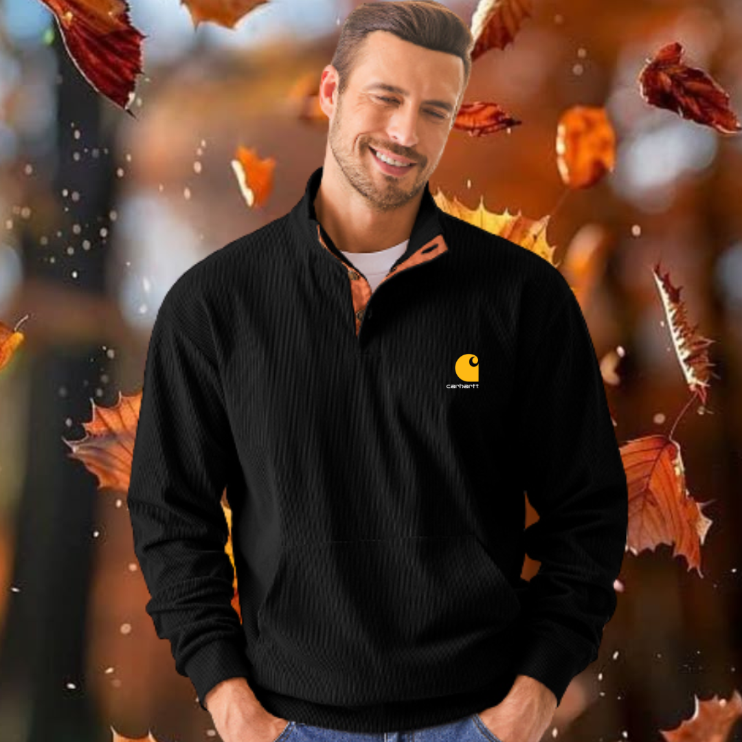 Icone™ CorduroySweatshirt: Tillfällig Långärmad Corduroy Sweatshirt