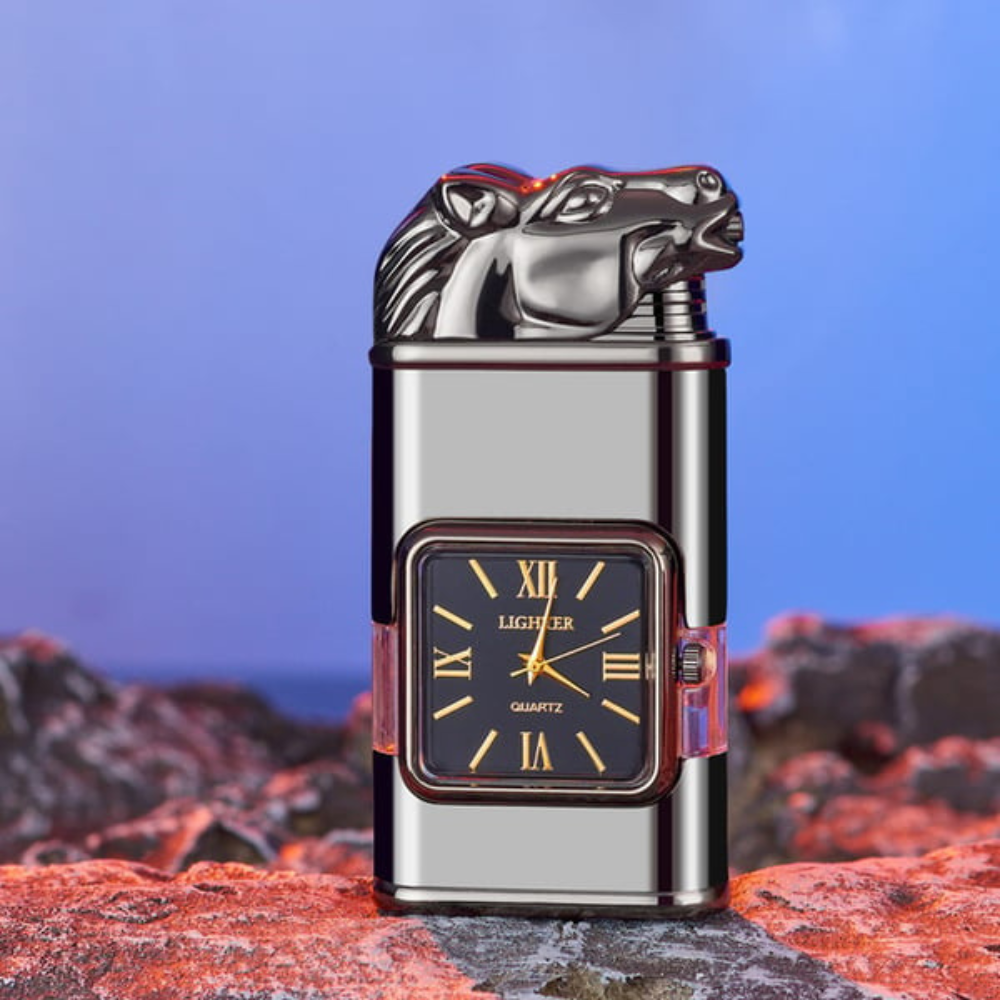 WatchLighter: Vintage Inspirerad Multifunktionell Dubbel Flamma Titta Tändare