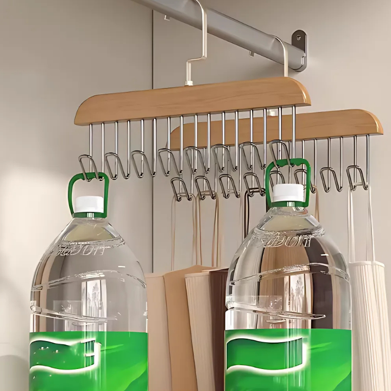 GlideHold® ClosetHanger 1+1 GRATIS: Hållbar Utrymmesbesparande Mångsidig Kläderhängare