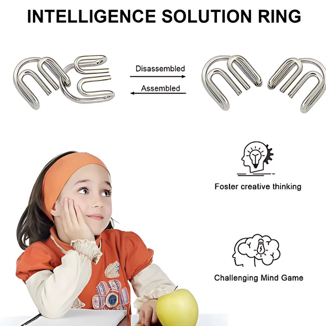 Kletshuts™ MetalPuzzles: Barn Hjärngymnastik Metall Pussel Set