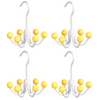 GlideHold® HangerHooks: 360° Vridbar 6 Klor Krokar Garderobs Organiserare Hängare