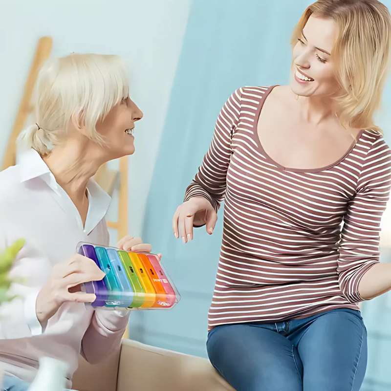 PillOrganizer 1+1 GRATIS: Bärbar Pillerorganiserare Daglig Och Veckovis Medicinförvaring