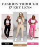 Icone™ OutfitSet: Jacka, Linne Och Byxor – Avslappnat Set För Kvinnor