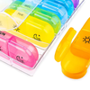 PillOrganizer 1+1 GRATIS: Bärbar Pillerorganiserare Daglig Och Veckovis Medicinförvaring