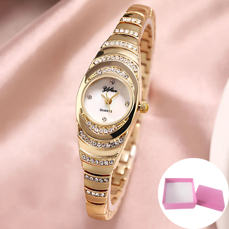 Jewelance™ ElegantWatch: Elegant Modern Kvinnors Klocka Med Presentask