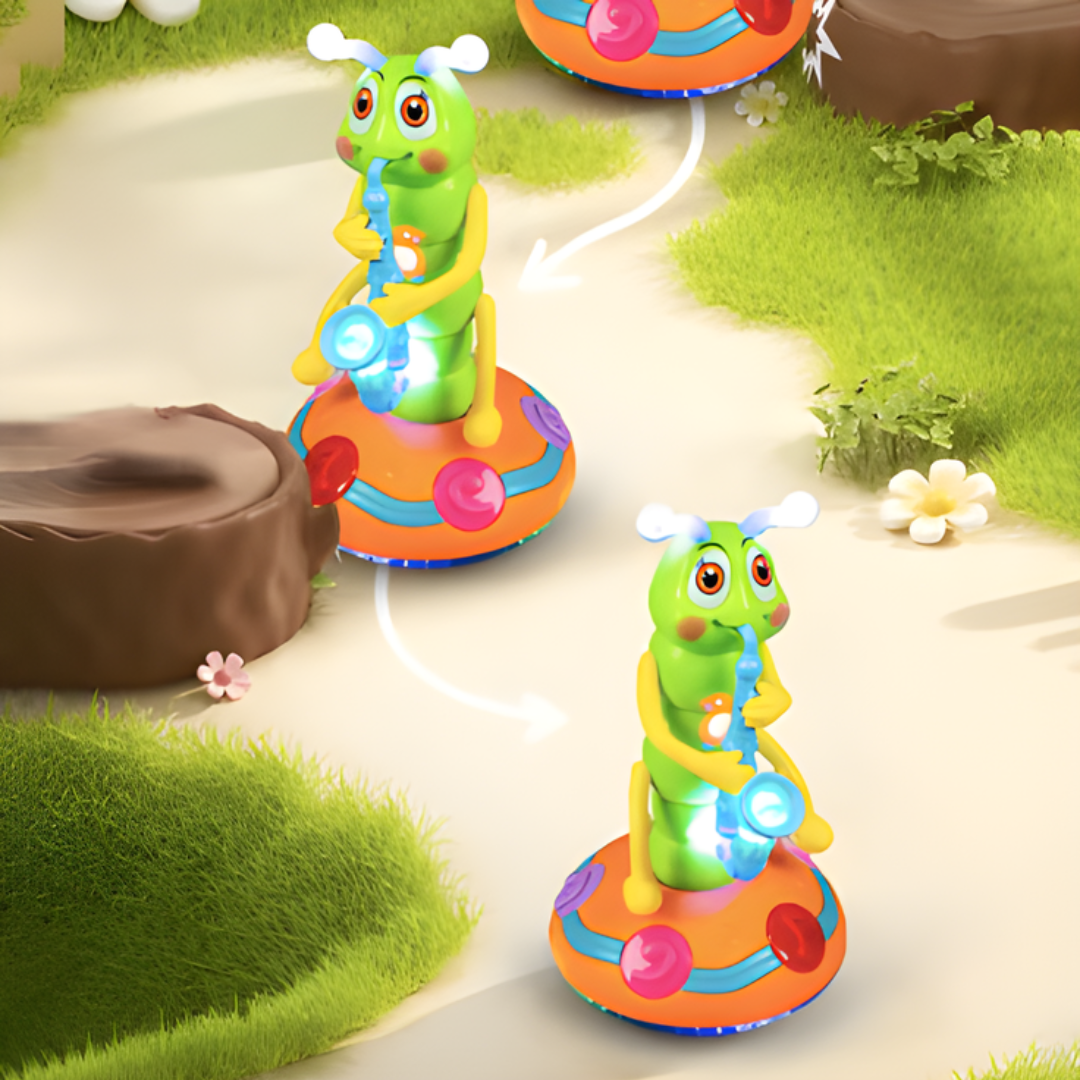 Kletshuts™ CaterpillarToy: Interaktiv Ljus Och Musik Larv Barn Leka Leksak