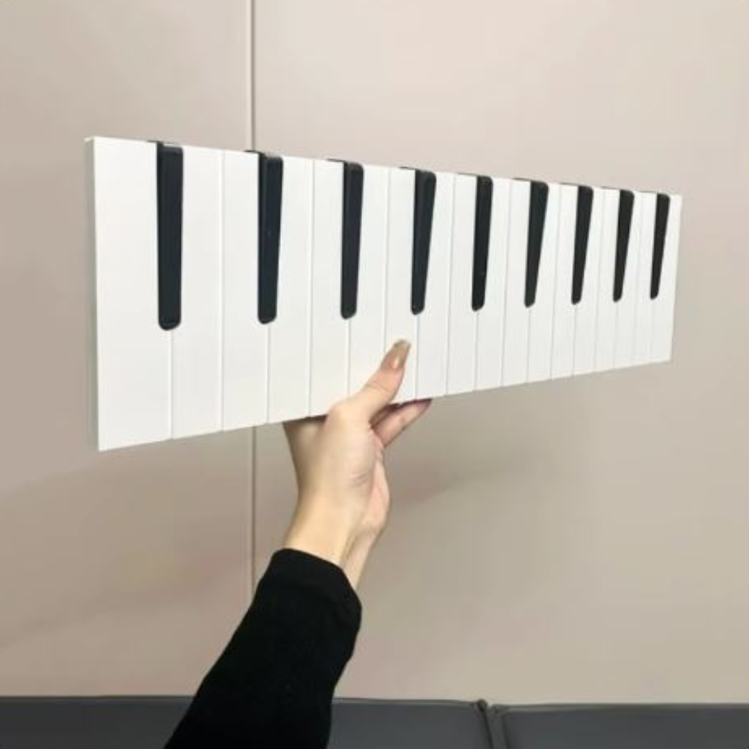 GlideHold® PianoRack: Piano Tangenter Trä Jacka Rack