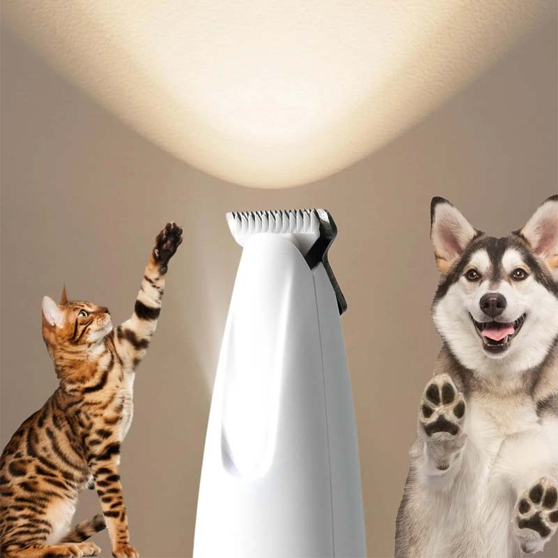 DogCatFri™  PetTrimmer: Husdjur Hår Trimmer Med LED Ljus