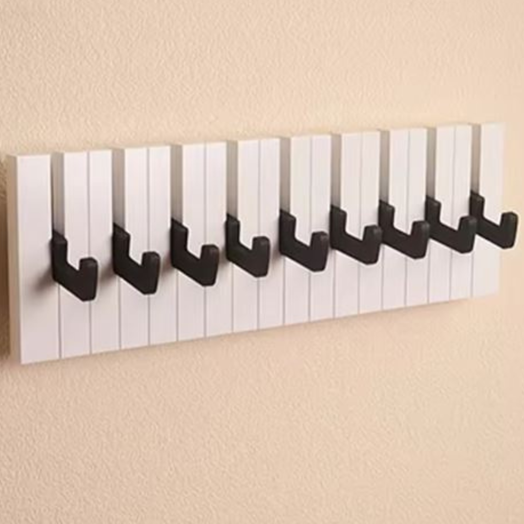 GlideHold® PianoRack: Piano Tangenter Trä Jacka Rack