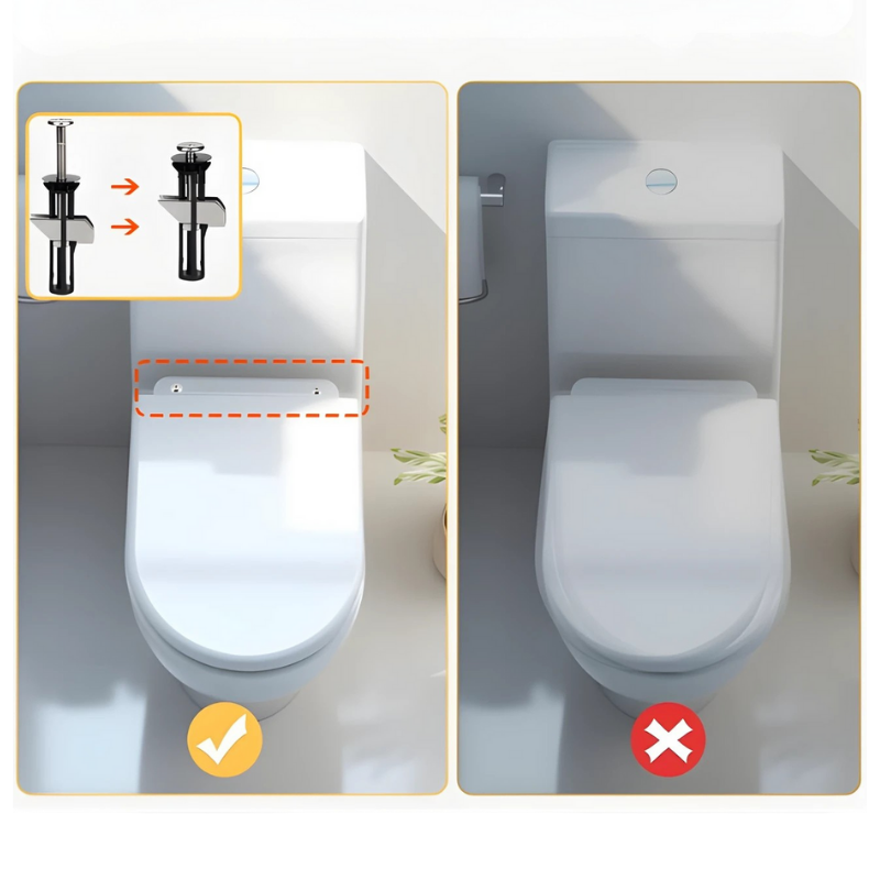 Globetrek° ToiletBolt 1+1 Set GRATIS: Kraftigt Toalettsits Låsbult Och Skruvar