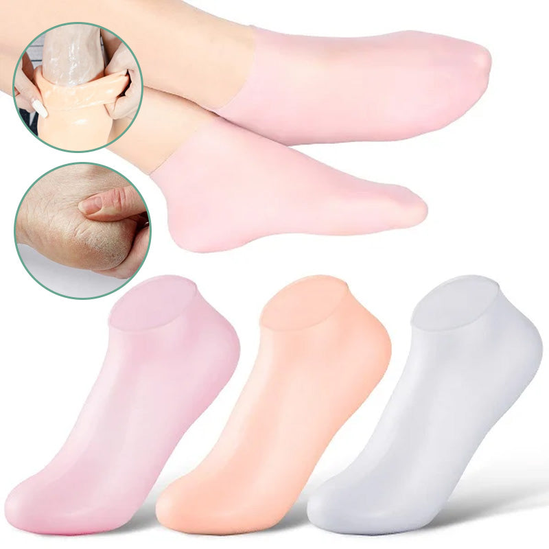 Happy™ SiliconeSocks: Fotvård Spa Och Pedikyr Silikonstrumpor