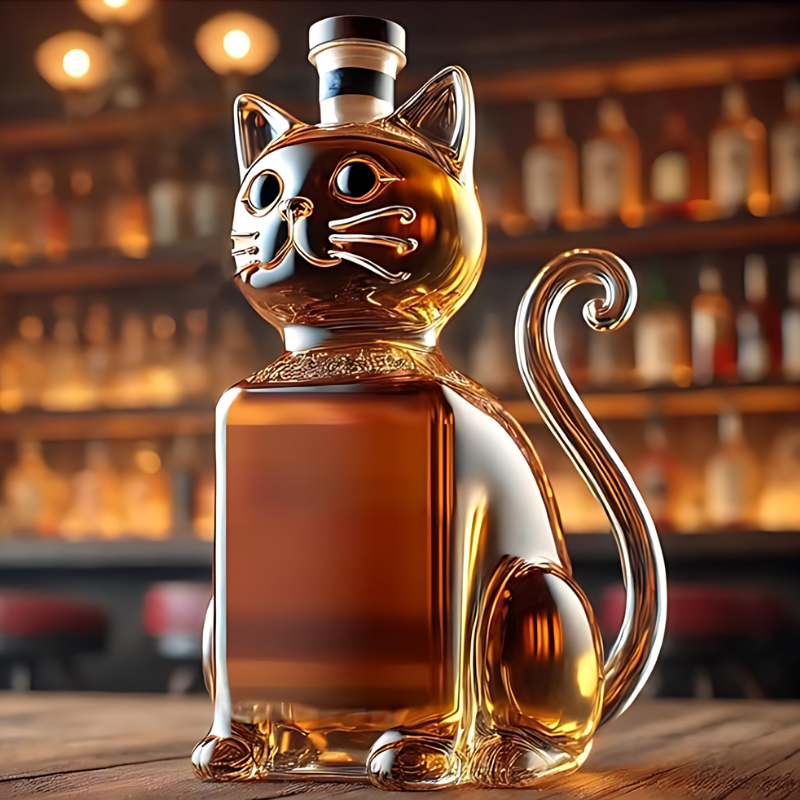 Globetrek° AnimalBottle: Djur Formad Glas Dryckerflaska