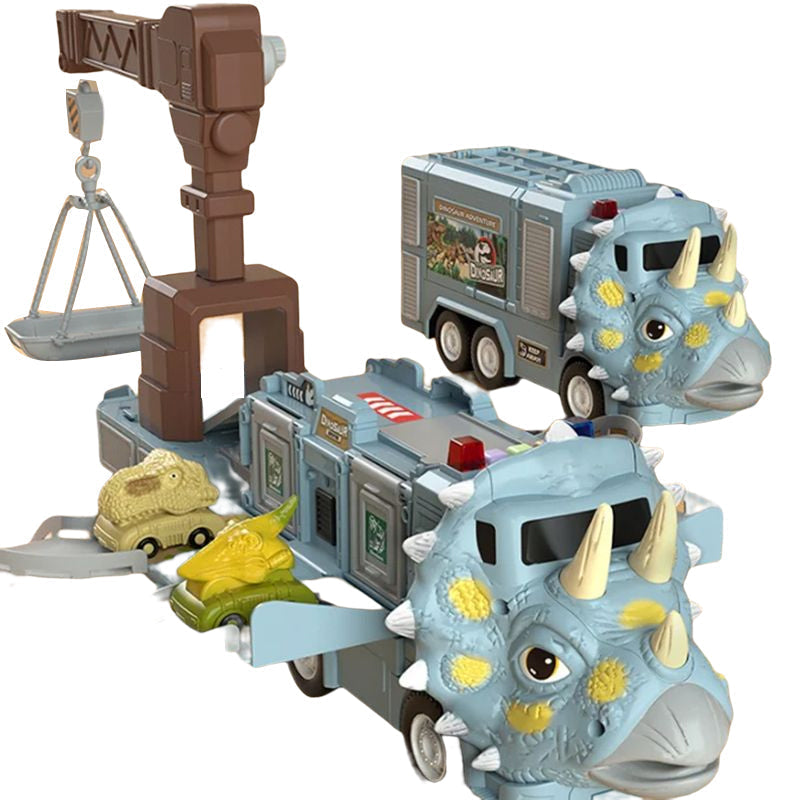 Kletshuts™ DinoTruck: Dinosaurie Lastbil Leksaksset Med Ljus Och Musik
