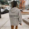 Icone™ DearHoodie: Hoodie Med Fram Och Baksida Tryck Budskap