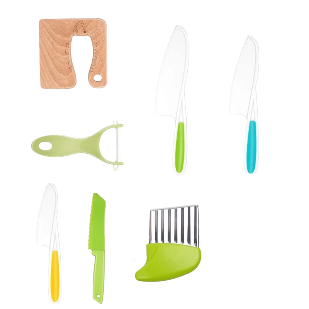 Kletshuts™ KidsKitchen: Säker Skärning Lek Barn Kök Leksak Set