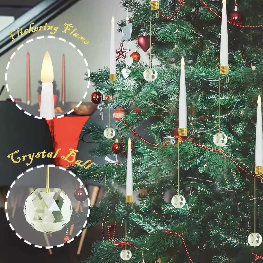 Ledsen™ ChristmasGlow: LED Magisk Jul Glöd Kristall Kula Ljus