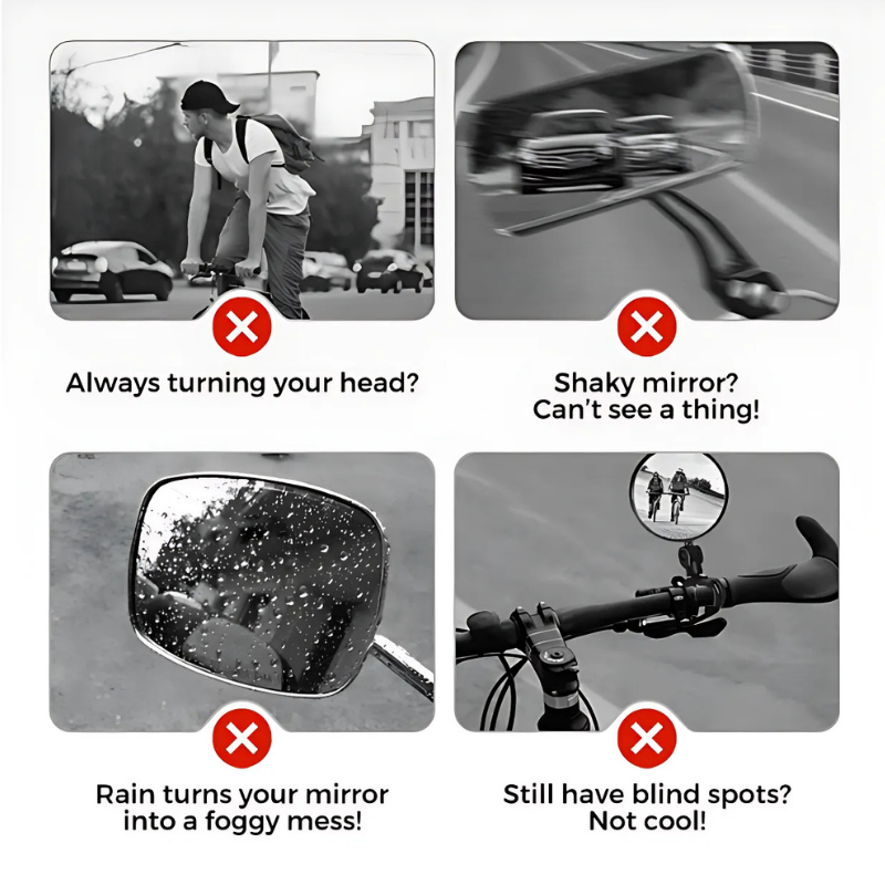 RearviewMirror: Cyklar Och Motorcyklar 360° Justerbara Backspeglar