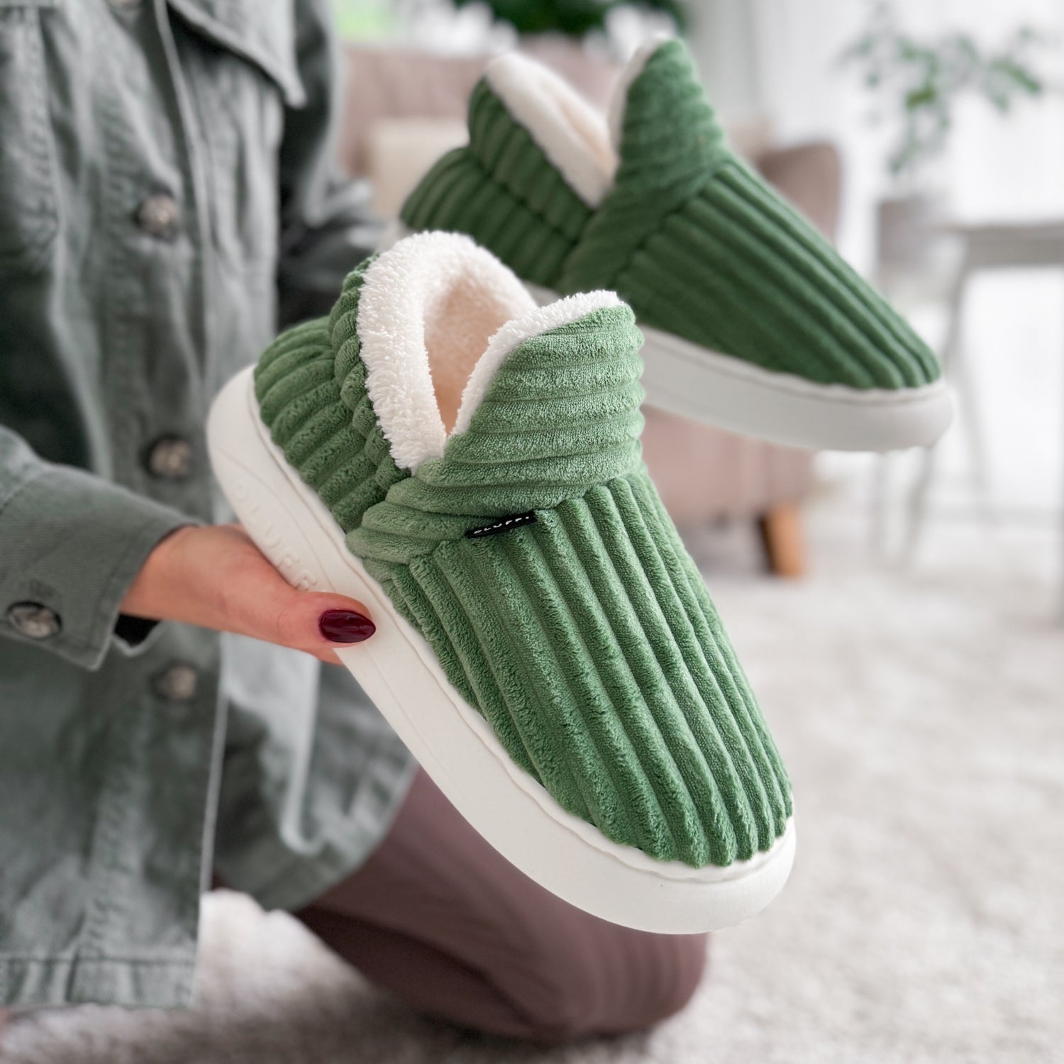 Happy™ CozySlippers: Unisex Vinter Skor Bekväma Varma Tofflor