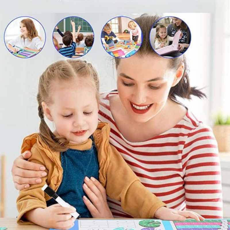 Kletshuts™ MathGame: Utbildningsmässigt Magnetiskt Barn Matematik Pussel Spel