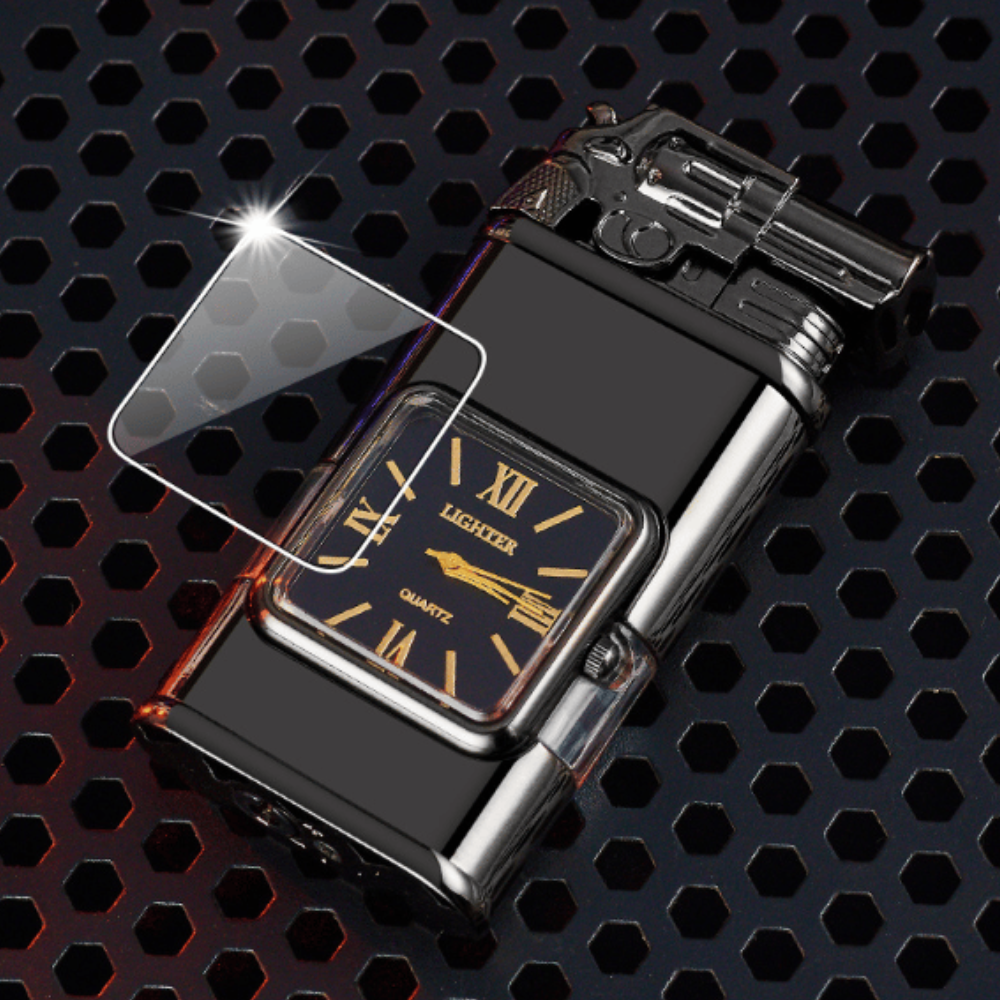 WatchLighter: Vintage Inspirerad Multifunktionell Dubbel Flamma Titta Tändare