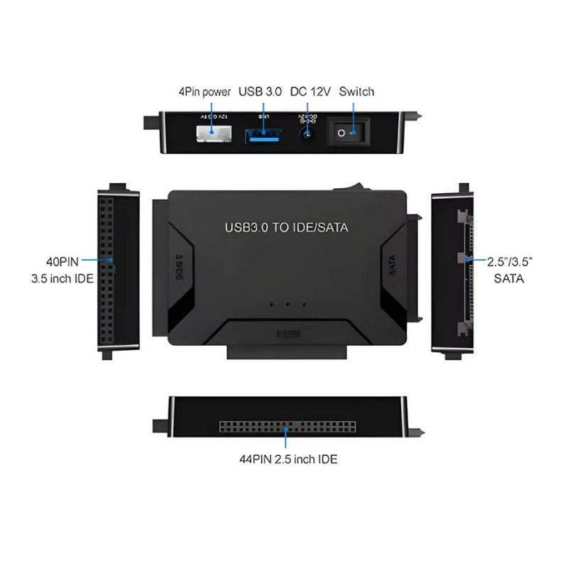 RecoveryConverter - USB 3.0 Till IDE/SATA Dataöverföring Och Återställningskonverterare