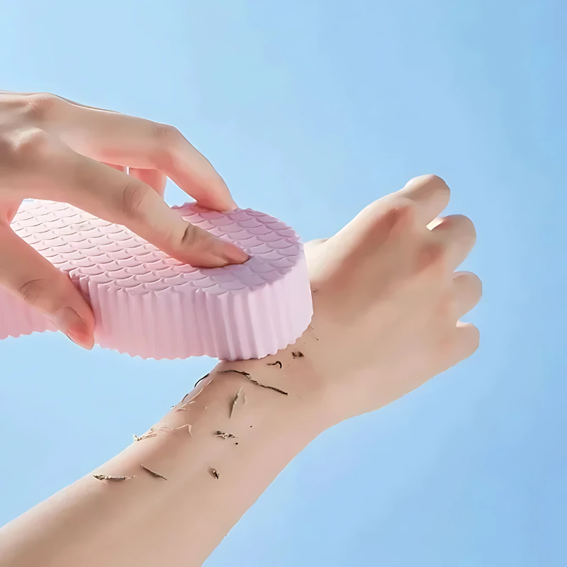 ExfoliatingSponge 1+1 GRATIS - Mjuk Kropps Exfolierande Svamp Dusch Scrubber