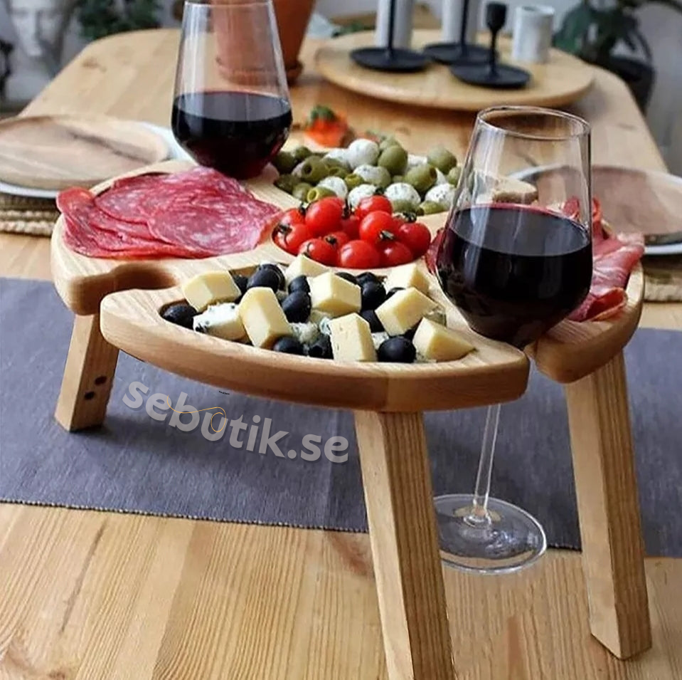 UltiFurni® WoodenFold- Hopfällbart Träbord