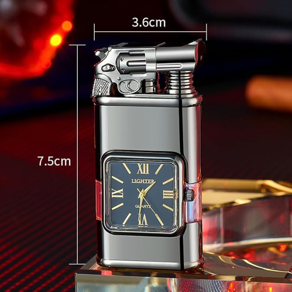 WatchLighter: Vintage Inspirerad Multifunktionell Dubbel Flamma Titta Tändare