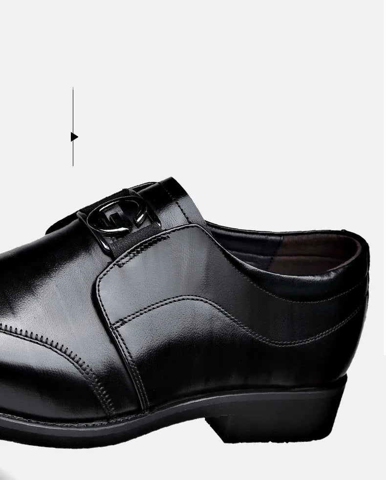 Happy™ ClassyShoes: Lyxiga Herr Läder Formella Spetsig Oxford Flott Skor