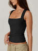 Icone™ TankTop 1+1 GRATIS: Dam Fyrkantig Hals Ärmlös Linne