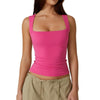 Icone™ TankTop 1+1 GRATIS: Dam Fyrkantig Hals Ärmlös Linne