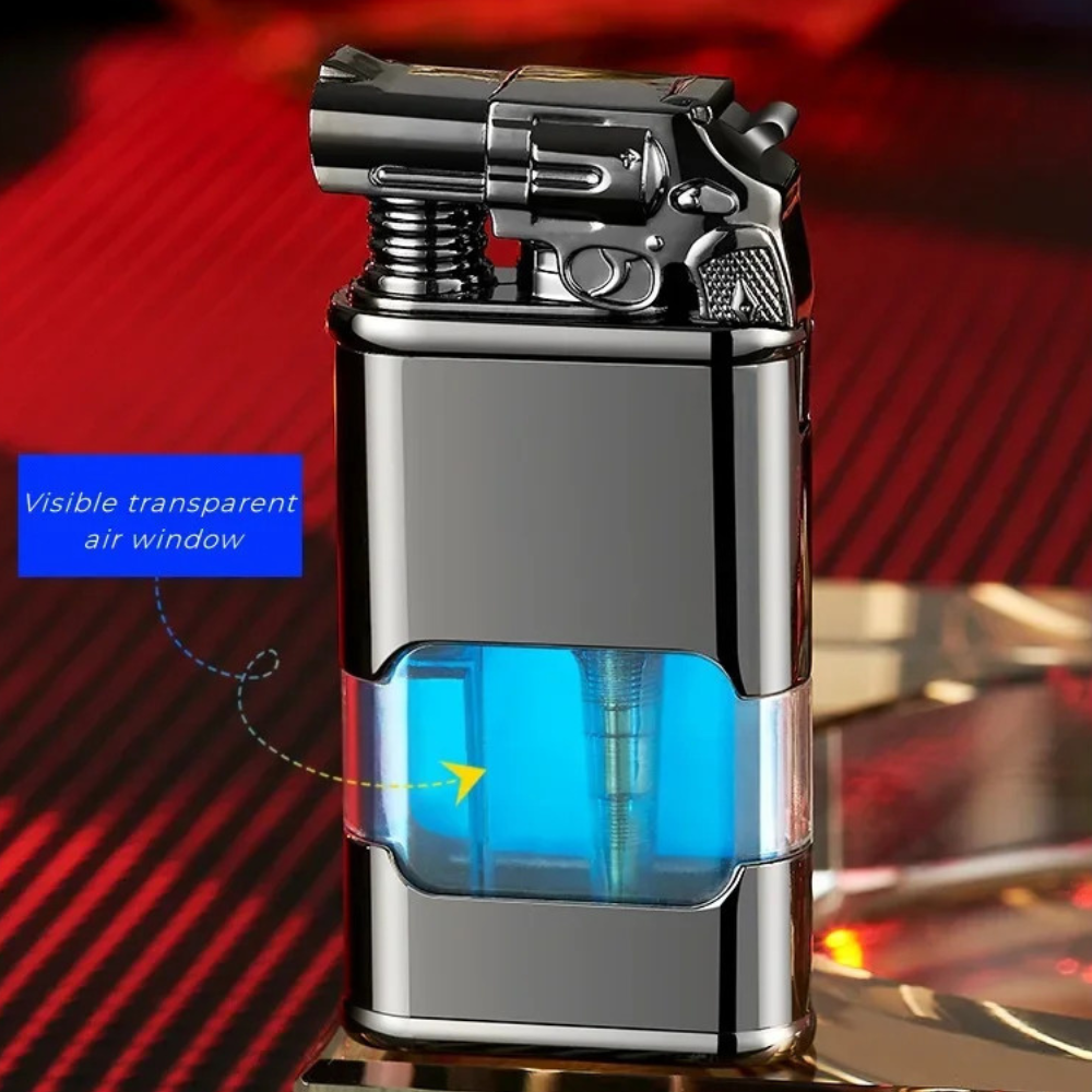 WatchLighter: Vintage Inspirerad Multifunktionell Dubbel Flamma Titta Tändare