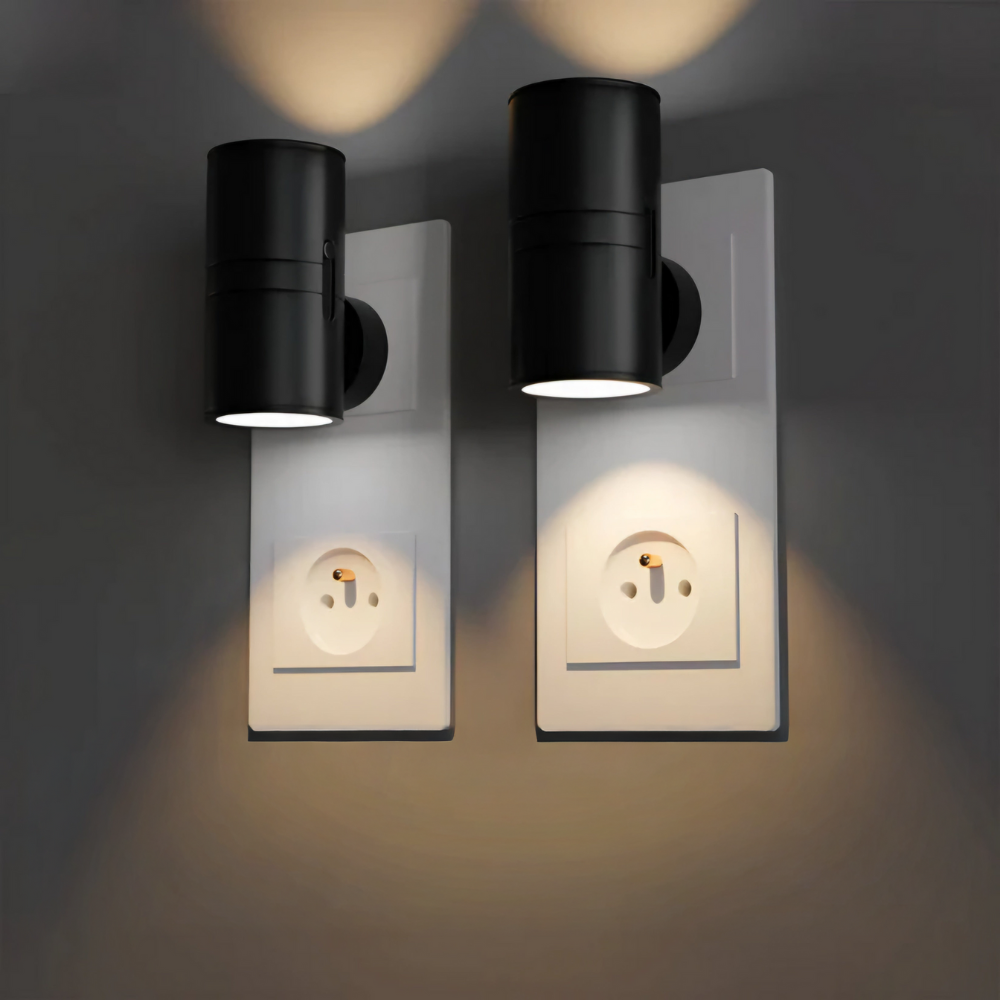 Ledsen™ NightLight: Modern Bärbar Dimbar Plug-In Natt Ljus