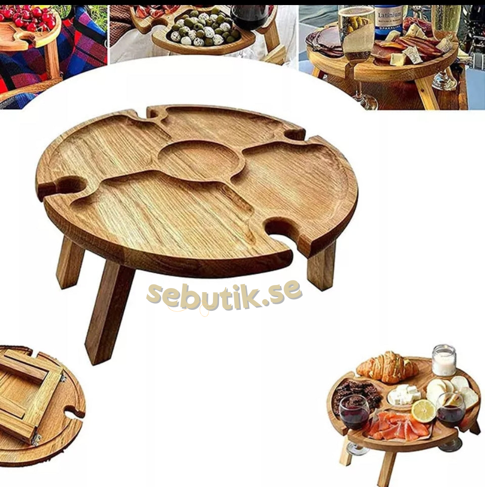 UltiFurni® WoodenFold- Hopfällbart Träbord