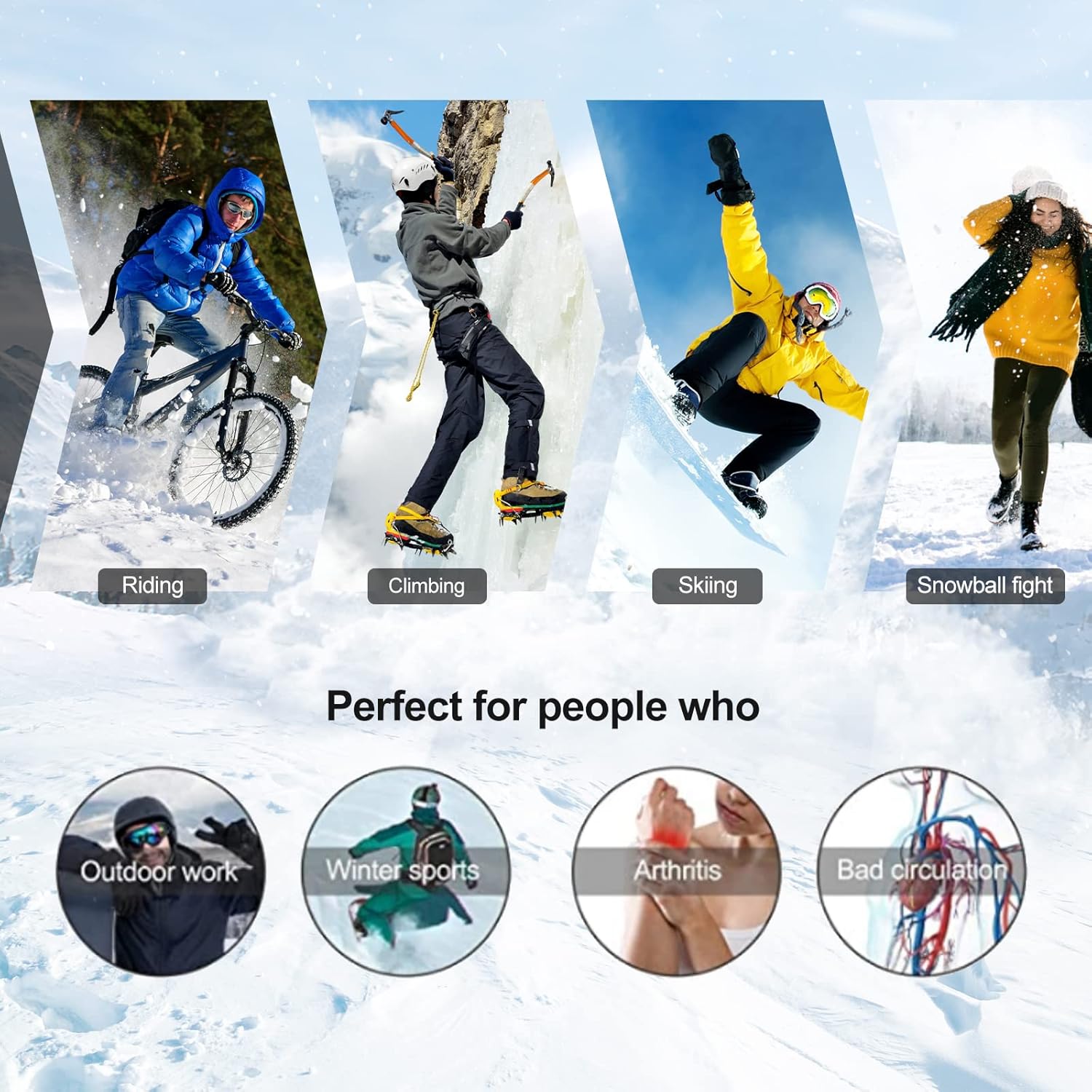 Icone™ ThermalGloves: Vattentäta Vinter Hand Värmare Termiska Handskar