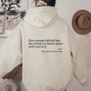 Icone™ DearHoodie: Hoodie Med Fram Och Baksida Tryck Budskap