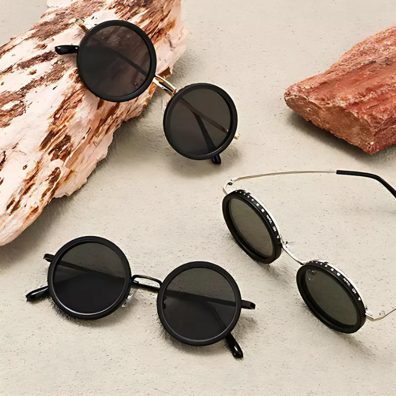 AdjustableSunglass: Starkt Till Svagt Ljus Justerbar Dimningssolglasögon Med Fodral