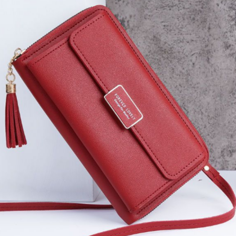Icone™ WalletBag: Konvertibel Stor Plånbok Slingväska