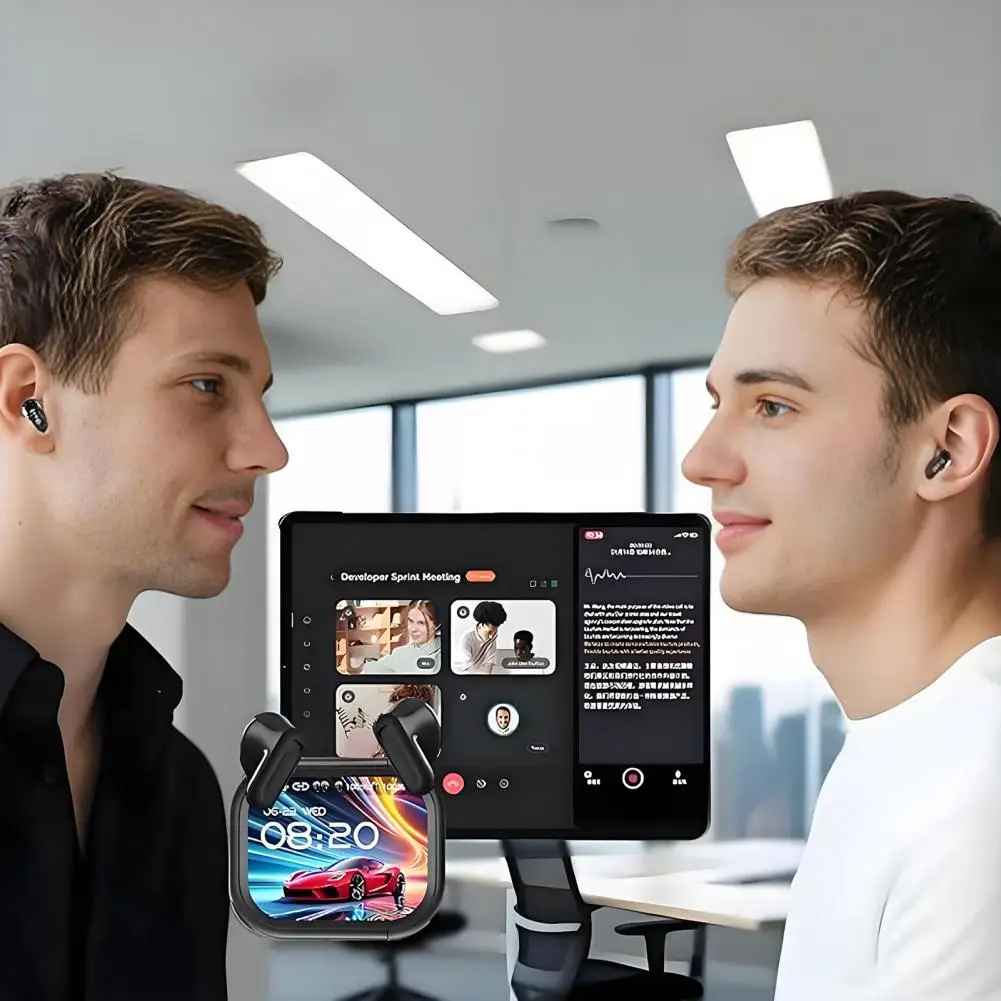 ProEarbuds™ – Kompakta Resa Earbuds Med Smart Display