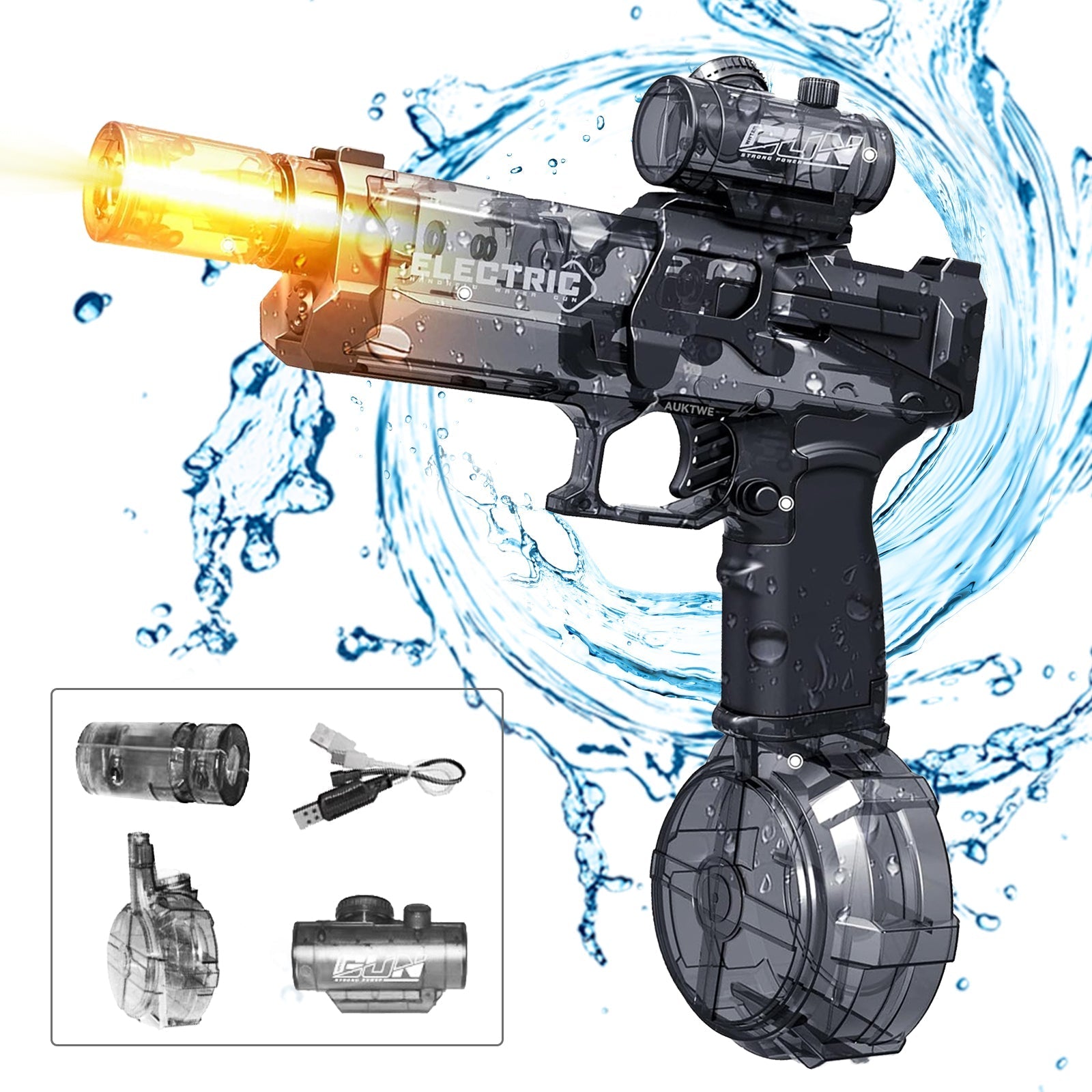 Kletshuts™ WaterGun: Långdistansskytte Elektrisk Vattenpistol