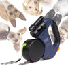 DogFri™ DoubleLeash: LED-Lys Dubbel Huvud Utdragbar Hundkoppel