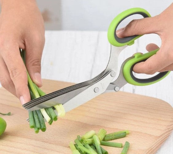 Globetrek° KitchenScissors 1+1 GRATIS: Multifunktionell 5 Knivblad Kök Skärare