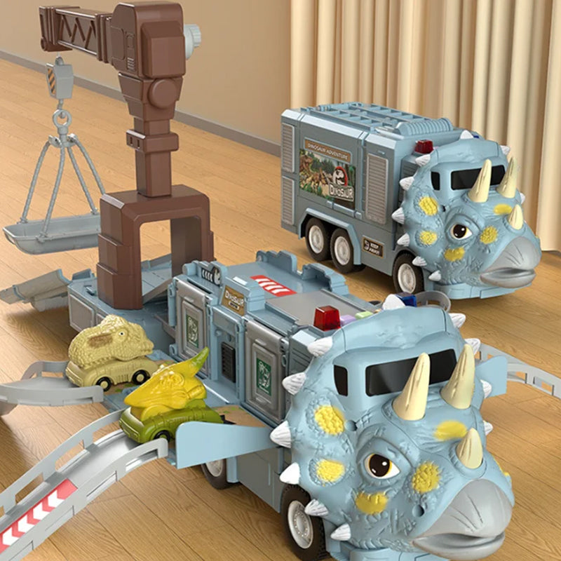 Kletshuts™ DinoTruck: Dinosaurie Lastbil Leksaksset Med Ljus Och Musik